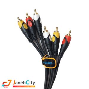 کابل 3به3 (RCA) پلاس ایفورت (EFFORT) 1.5 متری effort 3to3 rca+ cable 1.5m 