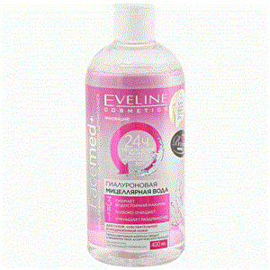 پاک کننده آرایش هیالورونیک صورت اولاین Eveline Cosmetics Facemed Hyaluronic Micellar Water حجم 400 میل