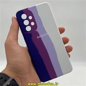 قاب گوشی Galaxy A33 5G سامسونگ سیلیکونی اورجینال رنگین کمانی پاک کنی درجه یک زیربسته محافظ لنز دار کد 10