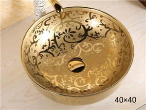 کاسه روشویی لوکس طلایی مدل 1200G 