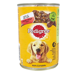 کنسرو غذای سگ پدیگری با طعم گوشت گاو در ژله Pedigree Beef In Jelly وزن 400 گرم