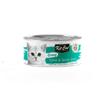 کنسرو غذای گربه کیت کت با طعم ماهی تن و تخم بلدرچین KitCat Tuna & Quail Egg In Gravy وزن 70 گرم