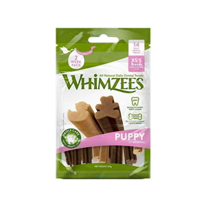 تشویقی توله سگ نژاد کوچک ویمزیس Whimzees Puppy Stix Small بسته 14 عددی