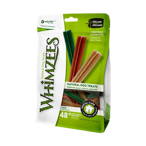 تشویقی سگ نژاد کوچک ویمزیس Whimzees Stix Xtra Small بسته 8+48 عددی 