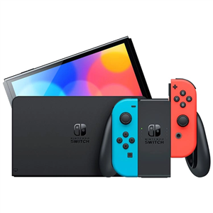 کنسول بازی نینتندو مدل Switch OLED Neon Blue and Neon Red Joy-Con