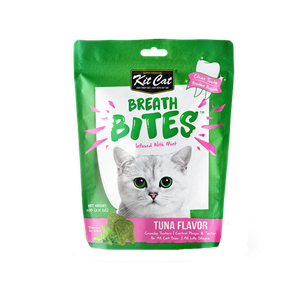تشویقی دنتال گربه کیت کت با طعم ماهی تن KitCat Breath Bites Tuna وزن 60 گرم 
