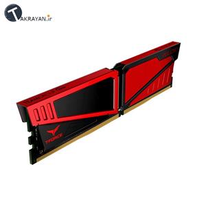 رم دسکتاپ DDR4 تک کاناله 2400 مگاهرتز CL15 تیم گروپ مدل Vulcan ظرفیت 16 گیگابایت Team Group Vulcan DDR4 2400MHz CL15 Single Channel Desktop RAM - 16GB