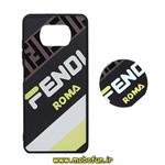 قاب گوشی Poco X3 NFC - Poco X3 Pro شیائومی فانتزی سوزنی برجسته طرح FENDI ROMA پاپ سوکت دار کد 609