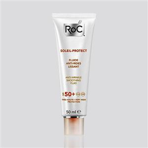 کرم ضد افتاب فلوئیدی ضد چروک محافظت کننده روک ROC Soleil protect anti wrinkle smoothing fluid SPF50