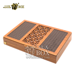 جعبه آجیل و خشکبار پی وی سی (PVC) مدل چرم لوکس باکس کد LB653
