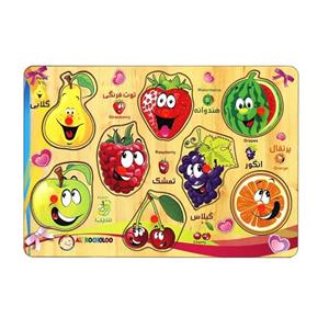 پازل چوبی 8 تکه آکو مدل Fruit