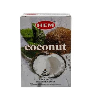 عود کوکونات آبشاری هم 10 عددی coconut backflow incense hem 