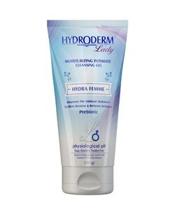 ژل بهداشتی بانوان هیدرودرم Hydroderm مخصوص شستشو و مرطوب‌کننده پوست حجم 150 میلی‌لیتر