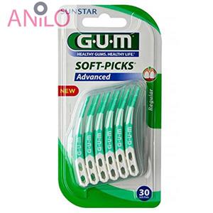 خلال بین دندانی جی یو ام مدل Advanced بسته 30 عددی G.U.M Advanced Soft-Picks 30pcs