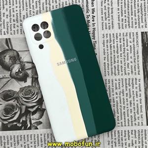 قاب گوشی Galaxy A22 4G - Galaxy M32 4G سامسونگ سیلیکونی اورجینال آبرنگی رنگین کمانی پاک کنی درجه یک زیربسته محافظ لنز دار کد 178