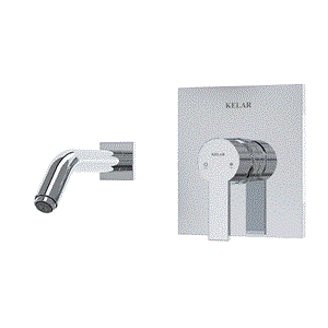 شیر روشویی توکار کلار مدل فلت کلاسیک کروم 