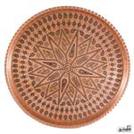 سینی مسی زنجان طرح گرد سایز 7