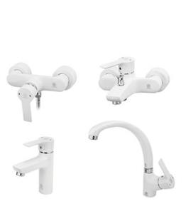 ست شیرآلات قهرمان مدل یاقوت سفید