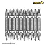 ست سر پیچ گوشتی دو سر چهارسو بلند فورس 10 عددی مدل 2101L