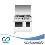 اجاق گاز مبله 5 شعله تاکنوگلد مدل T-6921-WS استیل-سفید