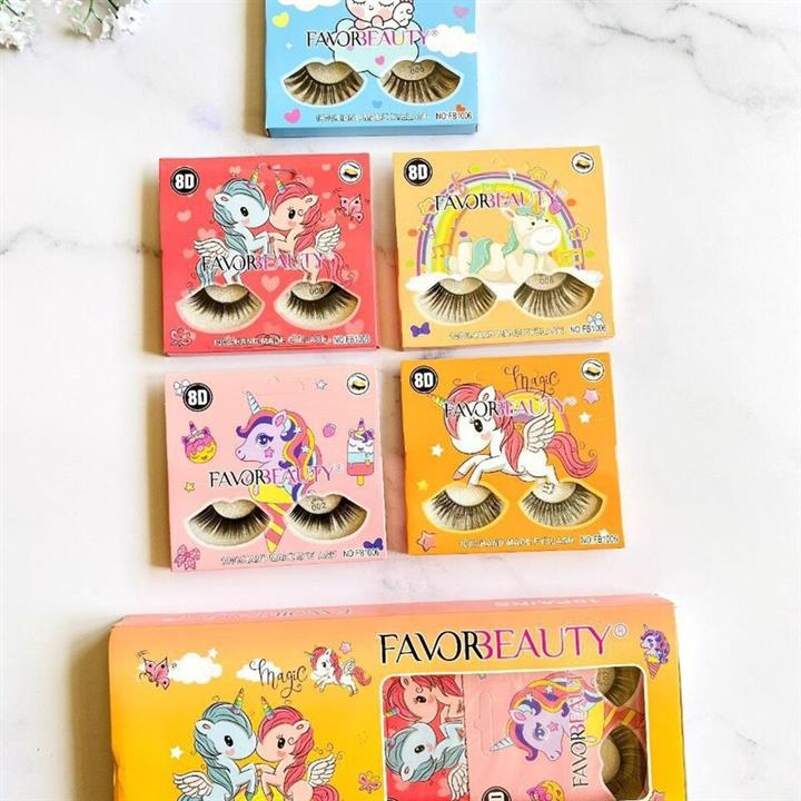 پک مژه مصنوعی ۳D یونیکورن فیور بیوتی کد fb1013