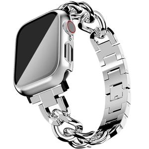 بند کارتیر تک لاین (کوبان) اپل واچ 42-44-45 میلی متر Cartier band (Cuban) Apple watch 