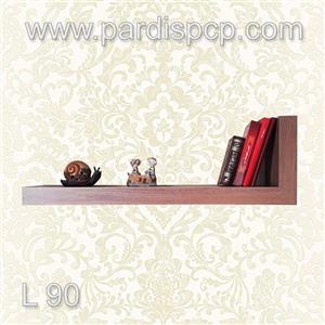 شلف دیواری مدل L آسان نصب پردیس پایه فلزی