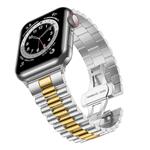 بند ساعت 3 بید لاکچری اپل واچ 42-44-45 میلی متر 3Beed Luxury Steel Rolex Strap Apple Watch