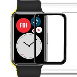 محافظ صفحه نمایش ساعت هوشمند هوآوی WATCH FIT تمام چسب از جنس نانو سرامیک