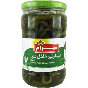 ترشی فلفل سبز 650 گرمی مهرام
