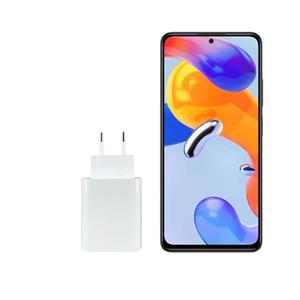 شارژر دیواری شیائومی مدل Redmi Note 11S به همراه کابل تبدیل USB-C