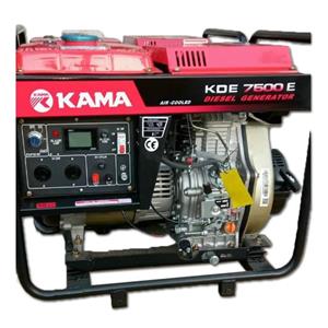 موتور برق دیزلی 6 کیلو وات کاما مدل kama KDE 7500E 