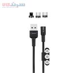 کابل تبدیل مغناطیسی USB به Lighting / MicroUSB / USB-C ارلدام مدل EC-IMC022 طول ۱ متر