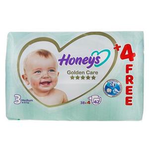 پوشک بچه هانیس Honeys سایز 3 بسته 38 عددی