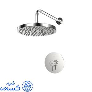 شیر حمام توکار کسری مدل کوئین کروم تیپ ۱