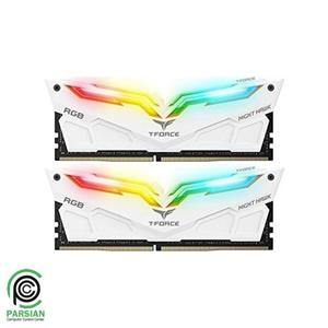 رم دسکتاپ DDR4 دو کاناله 3200 مگاهرتز CL16 تیم گروپ مدل T-Force Night Hawk ظرفیت 32 گیگابایت