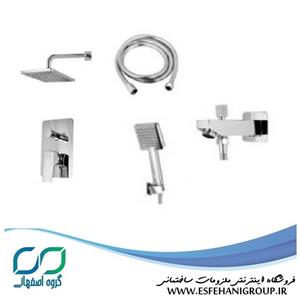 شیر حمام توکار کسری مدل دامون تیپ ۴ کروم