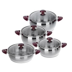 سرویس پخت و پز 8 پارچه هیسار سری لیسبون کد 60462 Hisar Lisbon 60462 Cookware Set 8 Pieces