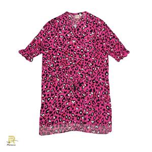 پیراهن طرح دار سایز بزرگ زنانه بلو موشن مدل C1531