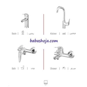 ست کامل شیرآلات هودین مدل ماریو کروم 