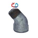 چپقی 45 درجه دنده‌ای گالوانیزه مک (mech) 1/2 inch