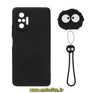 قاب گوشی Redmi Note 10 Pro 4G - Redmi Note 10 Pro Max شیائومی سیلیکونی فانتزی عروسکی طرح هپل پاپ سوکت دار محافظ لنز دار به همراه آویزبند کد 241