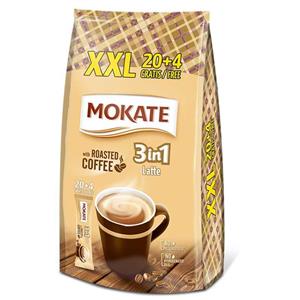 قهوه فوری 3 در1 لاته برشته موکاته 24تایی MOKATE 