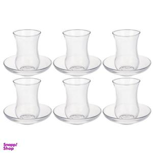 استکان نعلبکی پاشاباغچه سری ورکشاپ کد 97177 بسته 6 عددی