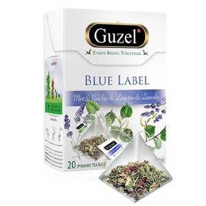 بسته دمنوش گیاهی گوزل مدل Blue Label Guzel Herbal Tea Bags 