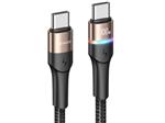 کابل دوسر تایپ سی ۱۰۰ وات 1.2 متری یوسامز USAMS U76 Type-C to Type-C 100W PD Fast Charging & Data Cable US-SJ537