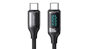 کابل شارژ دوسر تایپ سی ۱۰۰ وات 1.2 متری یوسامز USAMS Typ-C 100W Fast Charging Cable US-SJ546