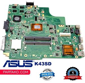 مادربرد لپ تاپ ایسوس K43SD گرافیک دار i7-2640