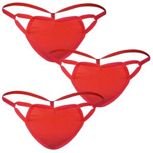 شورت زنانه مدل 95481 رنگ قرمز بسته سه عددی