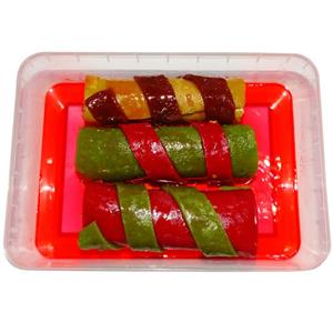 لواشک هفت میوه رولتی با سس انار - 450 گرم